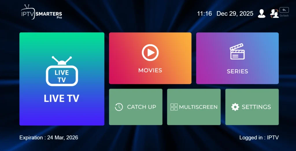 install the iptv on any device in the uk using Smarters pro
